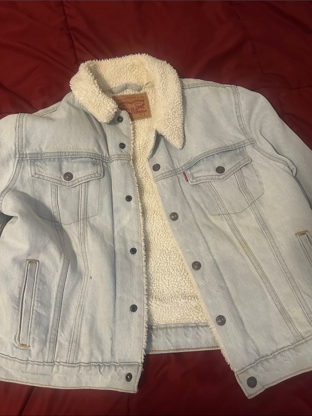 Levi's Ex-Boyfriend Trucker Jacket with Sherpa Lining